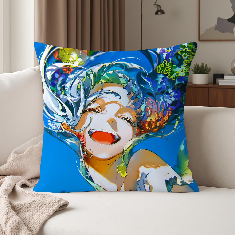 Aesthetic Art Y-yoneyama Mai Pillow Case Suitable For Bedrooms Living Rooms Cars Home Decoration