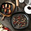 Nonstick Grilling Pan Large Skillet Indoor Cooking Pans Steak Pans Cooking Skillets Suitable for Steak and Bacon