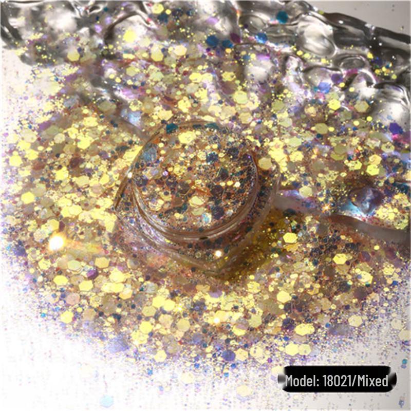 Iridescent Sequin and Glitter Resin Nail Art & Slime Fillers