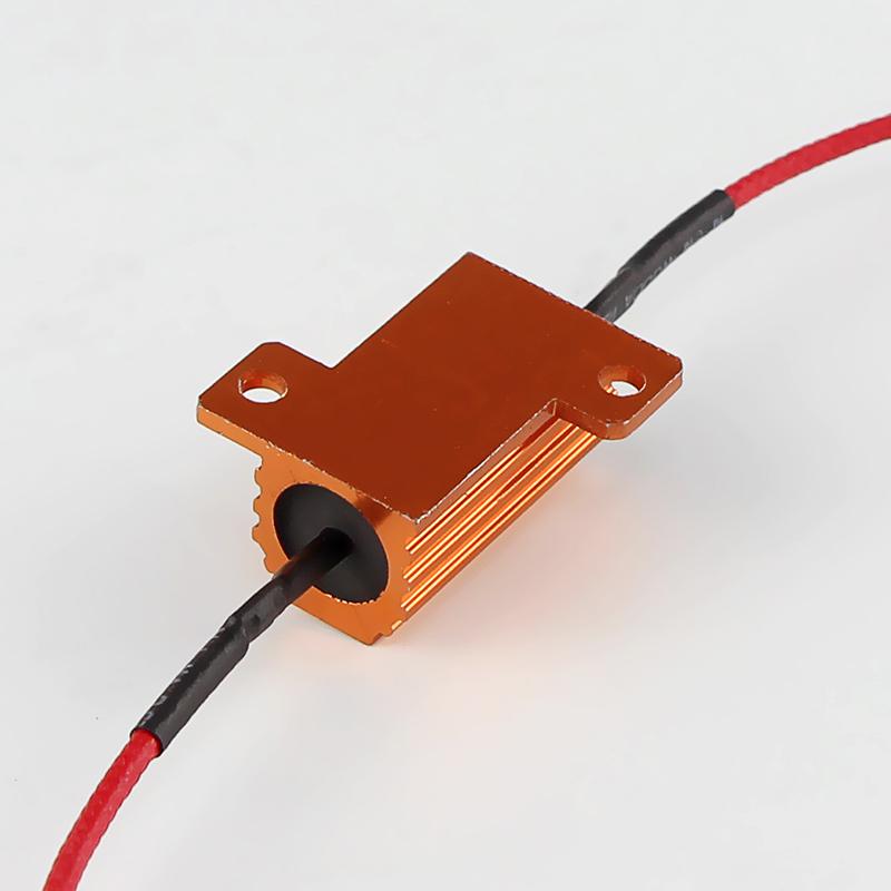 2/4 PCS 25W 50W Car LED Canbus Decoder 8ohm 6ohm Load Resistors for Automobile Turn Signal Lantern License Plate Lamp Resistance