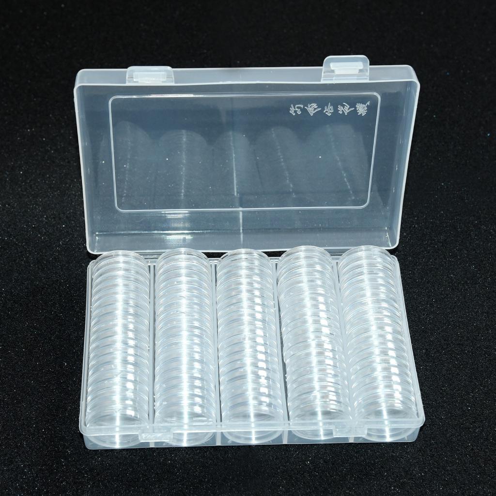Coin Box Case Display Collectible Organizer Clear Supplies High quality