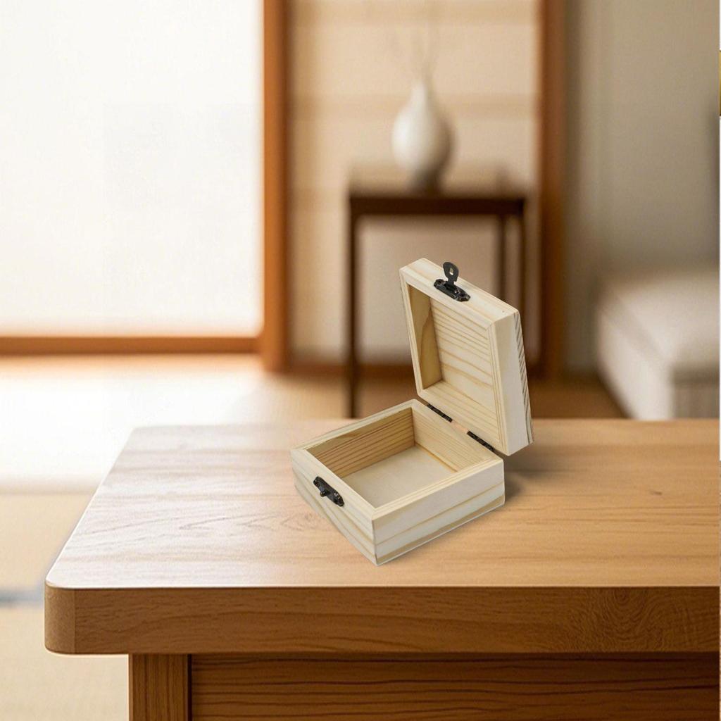 Storage Box Home Household Organizer Wood Craft Box