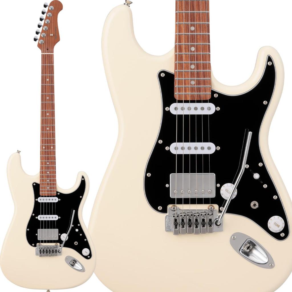 HISTORY Vintage White Electric Guitar Stratocaster Type Roasted Maple White History HST/SSH-Performance