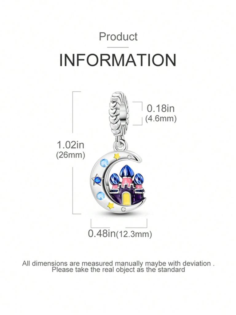 Charms Plata The Universe The Moon The Stars Beads Charm Copper Plated Fit Charms Original Bracelet For Jewelry Making Diy Charm