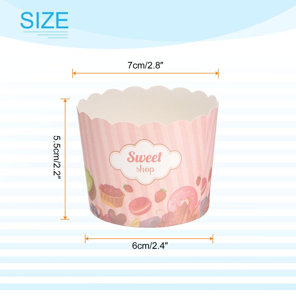50/100/150pcs Cupcake Wrapper Paper Baking Cup Cupcake Liners 6oz Cake Cups Candy Cups Paper for Party Birthday Favor DIY