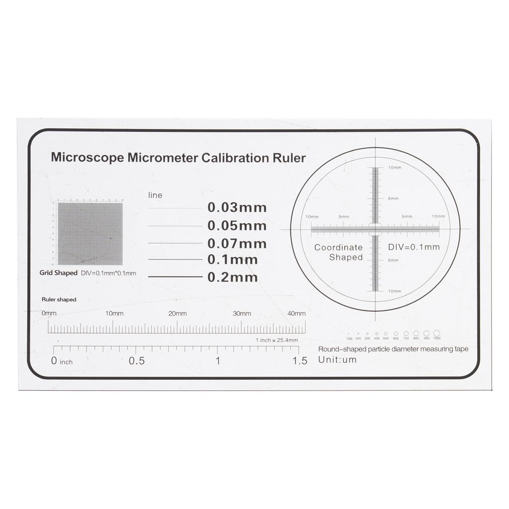 Calibration Ruler Slide 0.1mm for Microscope Measurement Microscope Micrometer Ideal for Scientific Work