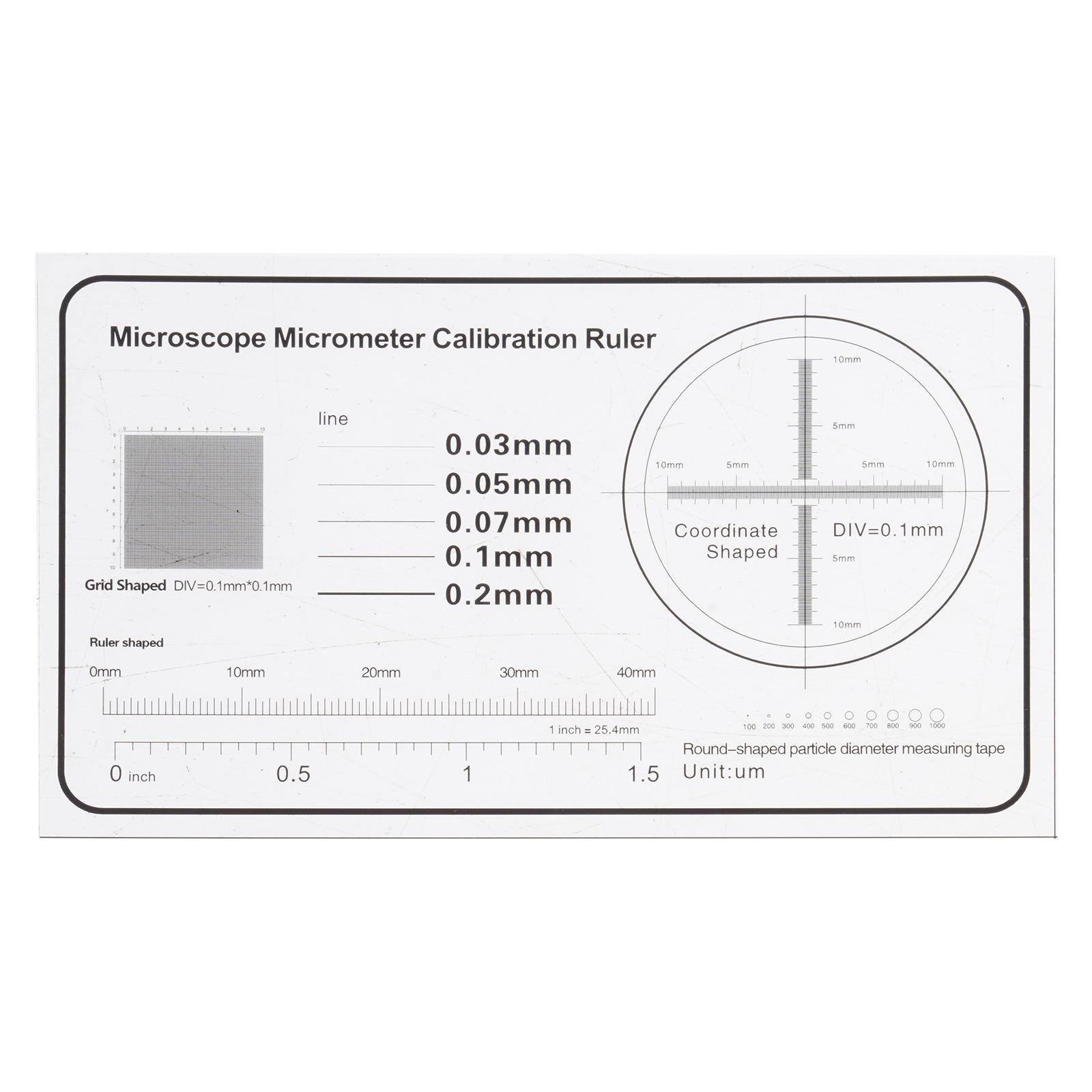 Calibration Ruler Slide 0.1mm for Microscope Measurement Microscope Micrometer Ideal for Scientific Work