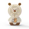 Usb Portable Cute Capybara Handheld Fan With 3speed Settings For Students And Office Use