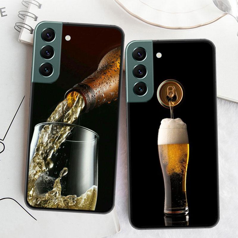 A Fresh Cold Beer Phone Case For Samsung Galaxy S22 S25 Ultra S21 S10 Plus S26 Edge S20 S23 S24 FE Cover Silicone Soft TPU C