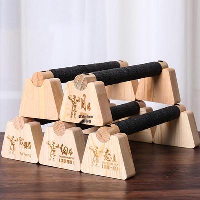 Holz-Liegestütz- und Inversionsständer für Muskel- und Armtraining