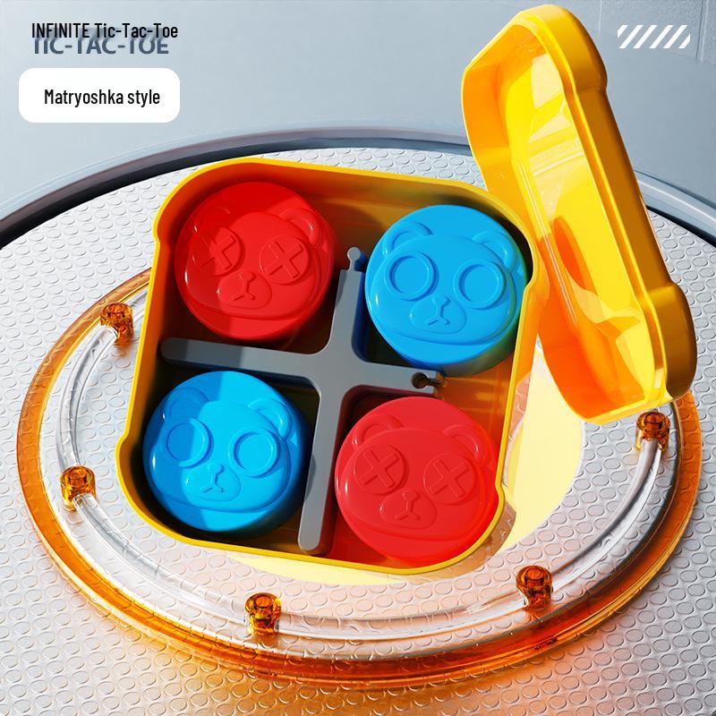 Consolă de joc electronic portabilă Super Tic-Tac-Toe: Rezolvator de puzzle distracție în familie