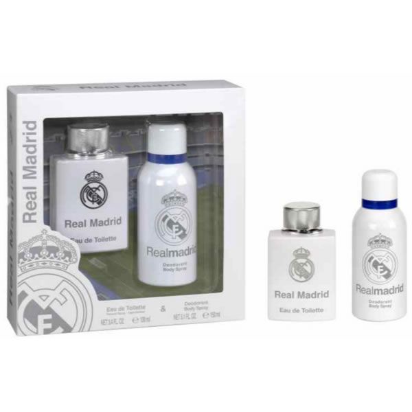 Туалетная вода Real Madrid спрей 100 мл, набор из 2 предметов
