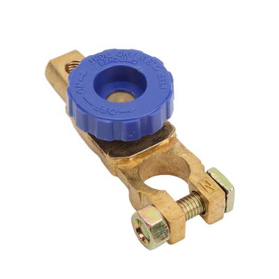 Interrupteur de déconnexion de batterie à borne supérieure 15?17mm 100A Laiton Inoxydable pour Voiture RV Bateau Camion