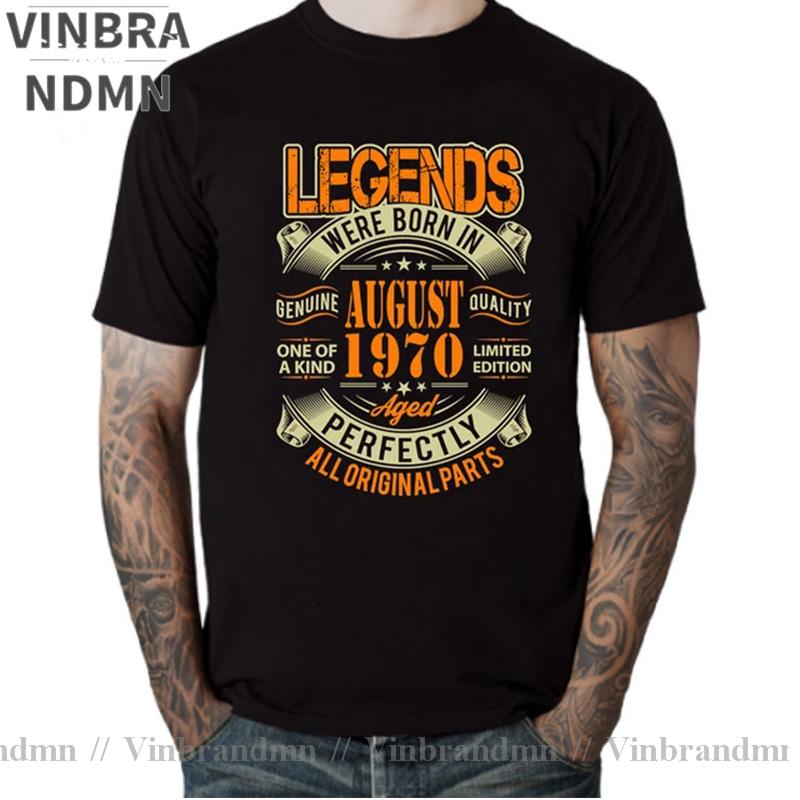 Legends Born In 1970 Aged Perfectly January Febuary March April May June July August September October November December T Shirt