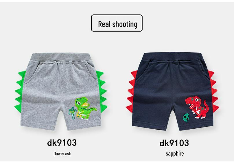 Betop Kids' Korean Style Summer Cartoon Capri Shorts for Boys
