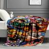 Demon Slayer Print Blanket - Soft & Comfortable, for Bedroom, Travel, Sofa, Home Decoration - Birthday Christmas Gift for Friend