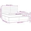Box Spring Bed with Mattress Black 180 x 200 cm Velvet