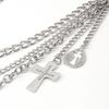 Punk Jeans Pants Chain Multi Layer Chain Cross Charm Waist Wallet Chain Summer Belt for Dancers