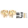 1 Pair Brass Heavy Duty Steering Knuckle Parts Fit for SCX10 1 10 RC Car Model