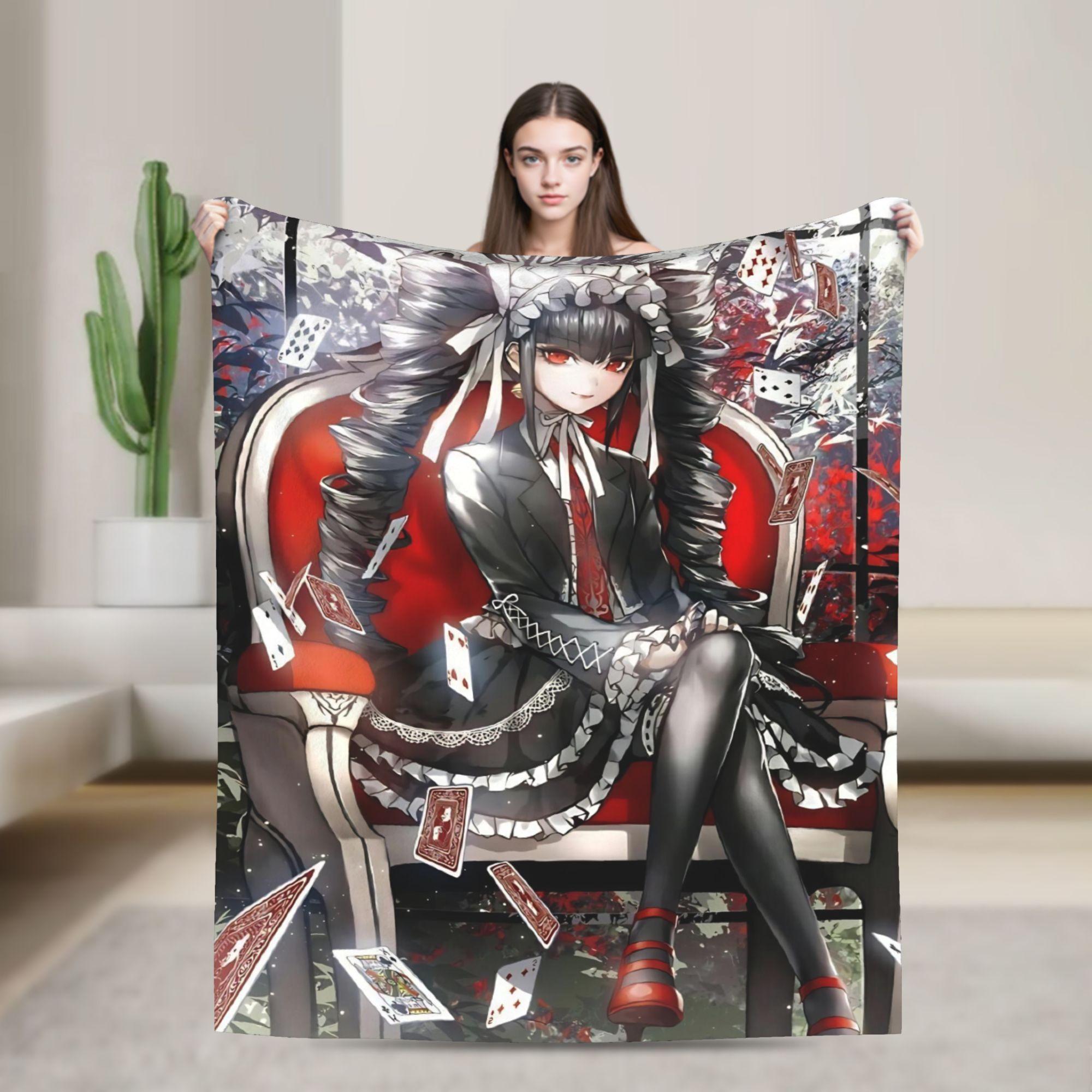 Anime Danganronpa Celestia Ludenberg Blanket Super Soft Throw Blanket Winter Travel Office Couch Chair Bed Funny Bedspread 75x90cm