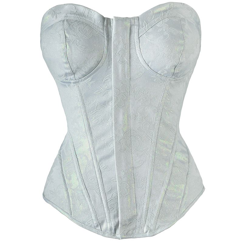 

Оригинальный дизайн Модный стиль Сексуальный Ретро Цветочный Топ-труба с обертыванием груди Топы Косточки Чашка для груди Формирование тела Верхняя одежда Корсет Light green XL