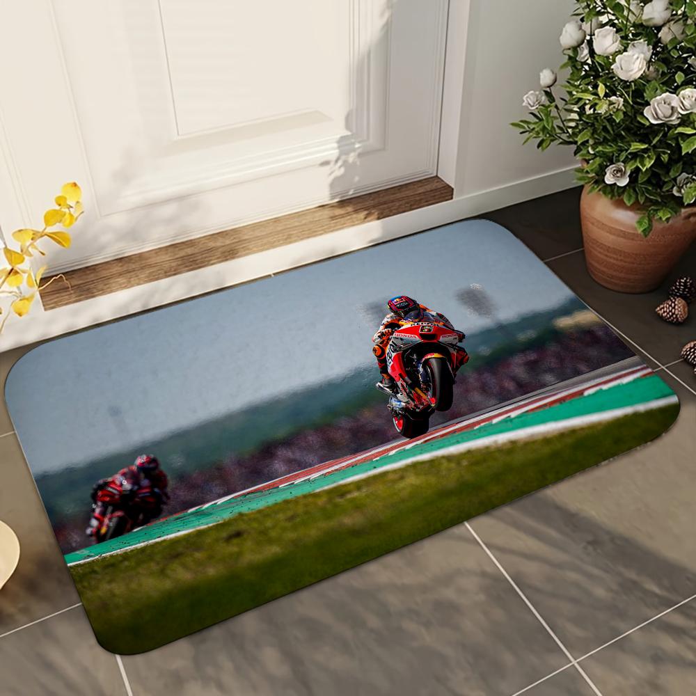 1pc Motorcycle GP Mountain Biking Speed Absorbent Mats Anti-Slip Mats Home Decor Supplies Carpets Home Kitchen Floor Mats