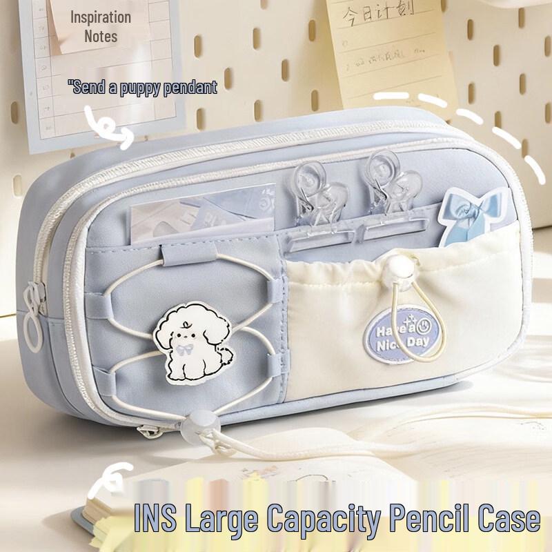 Stylish Large Capacity Canvas Pencil Case