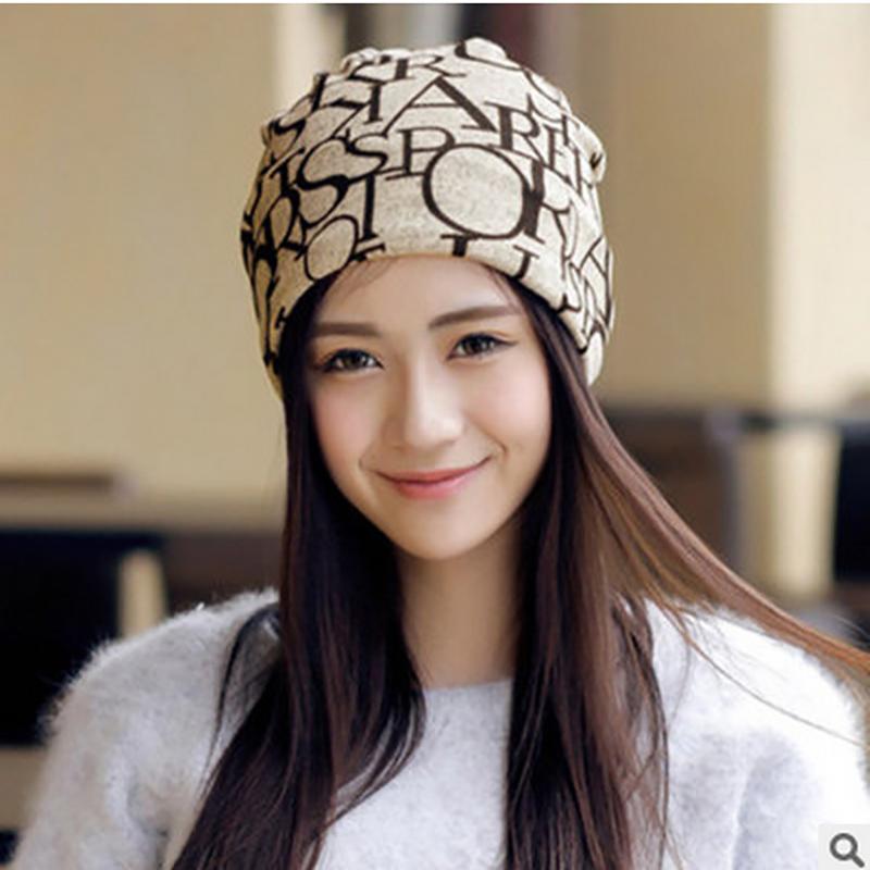 New Fashion Star Printed Winter Warm Pullover Hat For Men Women Knitted Wool Beanies Skullies Korean Hip-hop Beanie Street Punk