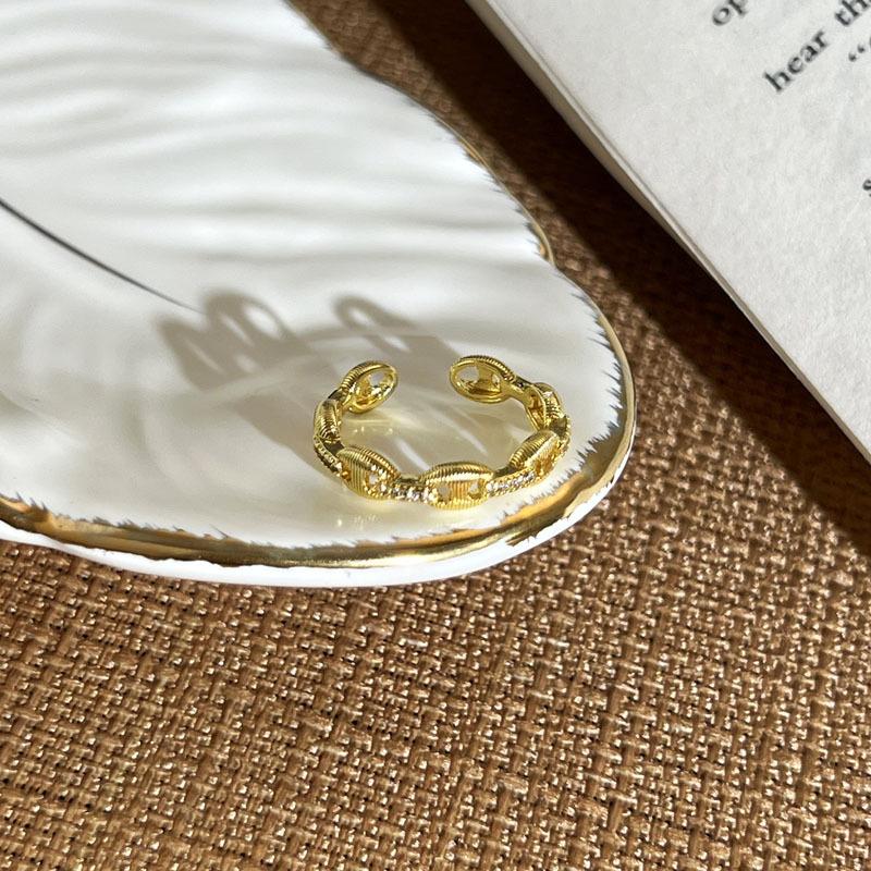 2026 French Light Luxury Gentle Wind Sweet Butterfly Open Ring Femininity Fashion Niche Design Sense Versatile Ring Tide Resizable