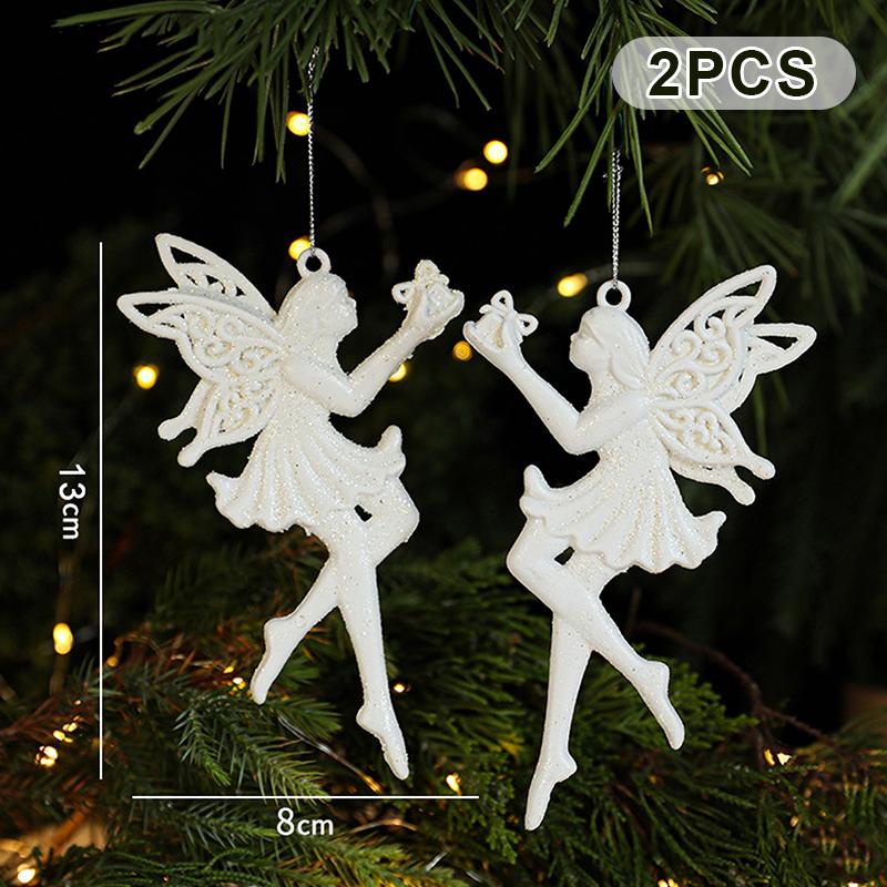 1-6 szt. Świąteczne Kreatywne Rękodzieło Choinka Dekoracja Domu Biały Plastik Różne Style Ozdoby Świąteczne