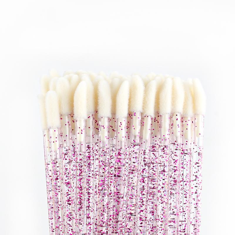 

Wholsale QIWU 50 Pcs Wands Set Makeup Tools Lip Applicator Eyelash Maquillaje Brush Lipstick Brush Lash Extension Mascara