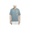 T Shirts Men's Mineral Slate Blue Crew Neck Moderate Straight Fit DV3076-384