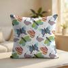 Second Spotted Butterfly Cushion Cover Silky Short Plush Invisible Zipper Dustproof Sofa Pillow Case For Home Decor