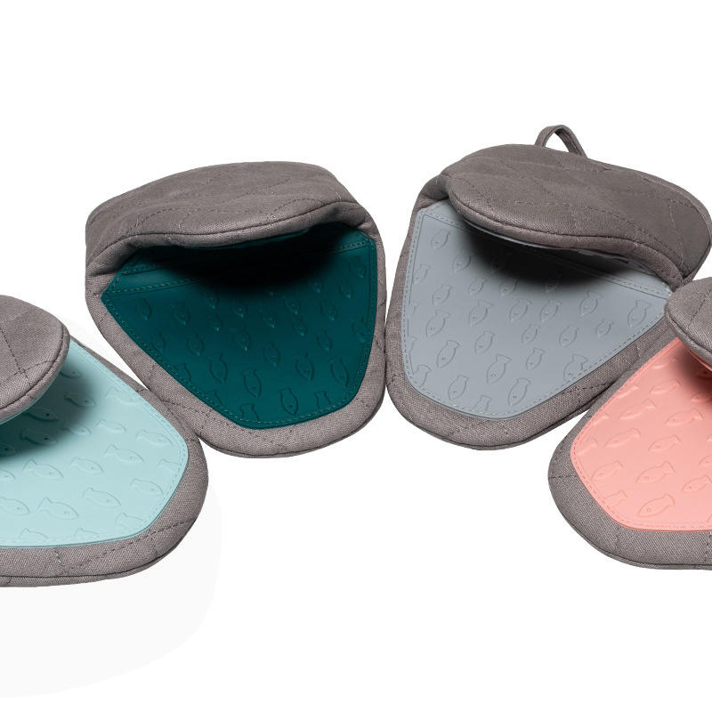 1PC Silicone Anti-scalding Oven Gloves Mitts Potholder Kitchen Tray Dish Bowl Holder Handschoen Hand Clip