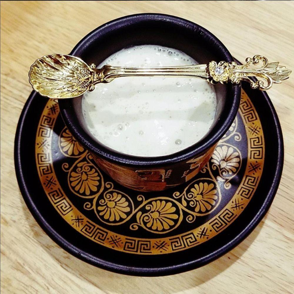 Royal Style Tableware Zinc Zinc Zinc Alloy Kitchen Tools Sugar Spoon Tea Spoon Coffee Spoon Dessert Spoon