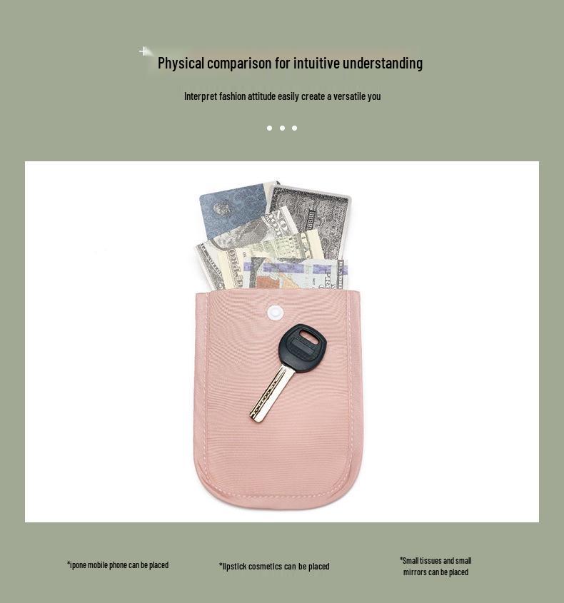 Nylon Slim-Fit Women's Hidden Travel Underwear Coin & Card Holder