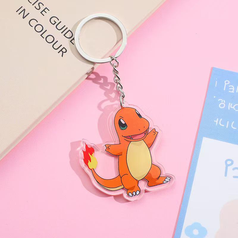 Акриловый брелок для ключей Pokemon: Пикачу, Псайдак, Иви - Милые Аниме Товары