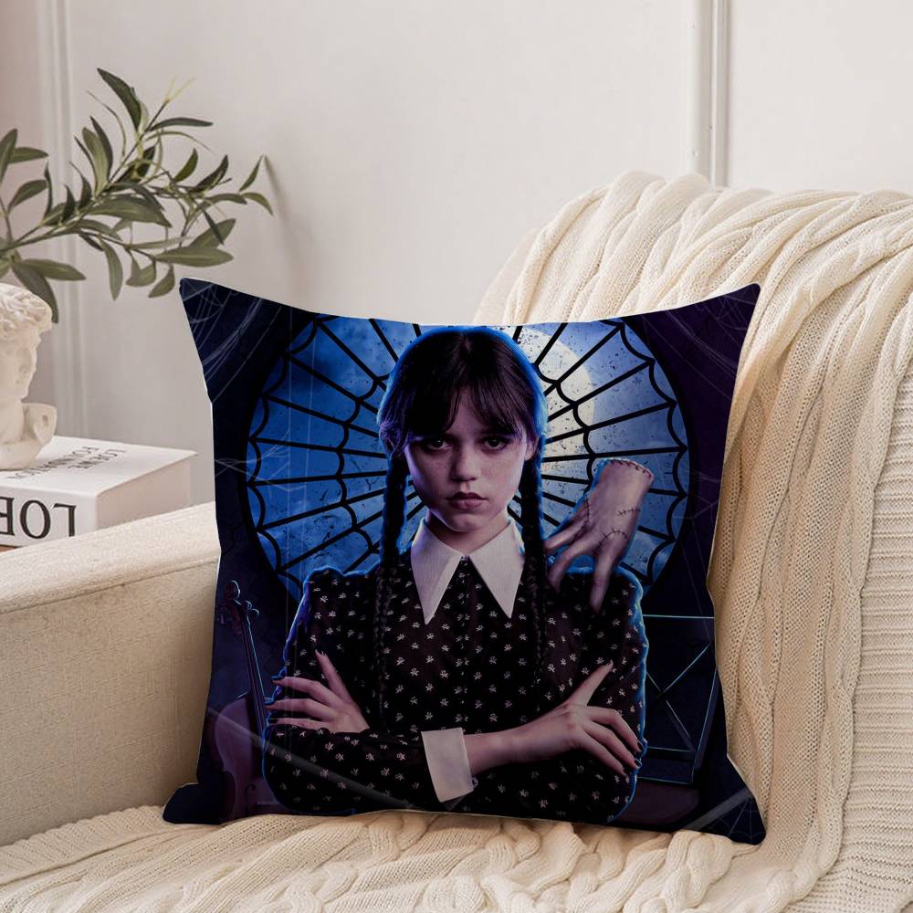 

Movie W-Wednesday Pillow Case Home Decor Throw For Sofa Bed Car Room Decor Gift Idea 12x12Inch