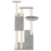 Scratching Post with Sisal Scratching Posts Light Grey 122 cm