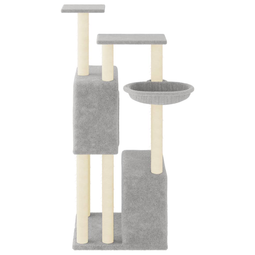 Scratching Post with Sisal Scratching Posts Light Grey 122 cm