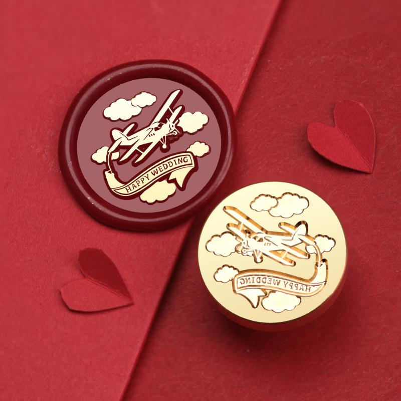 Wedding Celebration Stamps Wax Seal Stamp Vintage Sealing Stamp Head For Cards Envelopes Wedding Invitations Gift Packaging