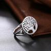 Price women  Copper Ring tree hollow charms wedding jewelry girl gift high quality fashion classic
