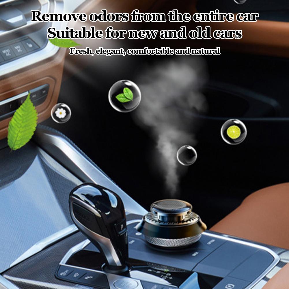 Solar Car Aromatherapy Ornament Long Lasting Rotating Car Aromatherapy Car Essential Oils Diffusers Deodorizing Interior Accesso