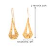 Fashion Simple Exaggerated Metallic Feel Hollow Geometric Irregular Twisted Earrings For Women
