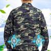 Airconditioneret Jakke Camouflage Køling Mænd USB Langærmet Solbeskyttelse Frakke med Ventilator til Kontoret