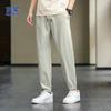 Romon Men's Ice Silk Casual Jogger Pants with Side Splicing