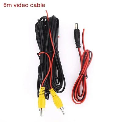 Reverse Camera Cable RCA Extension for Car Truck RV Backup Camera Monitor Installation with Detection Cable 6V Power Cable