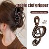 Fashion Leopard Mobius Strip Shape Hair Claw Clip For Women Large Size Barrettes Musical Note Hairpin Ponytail Hair Accessories
