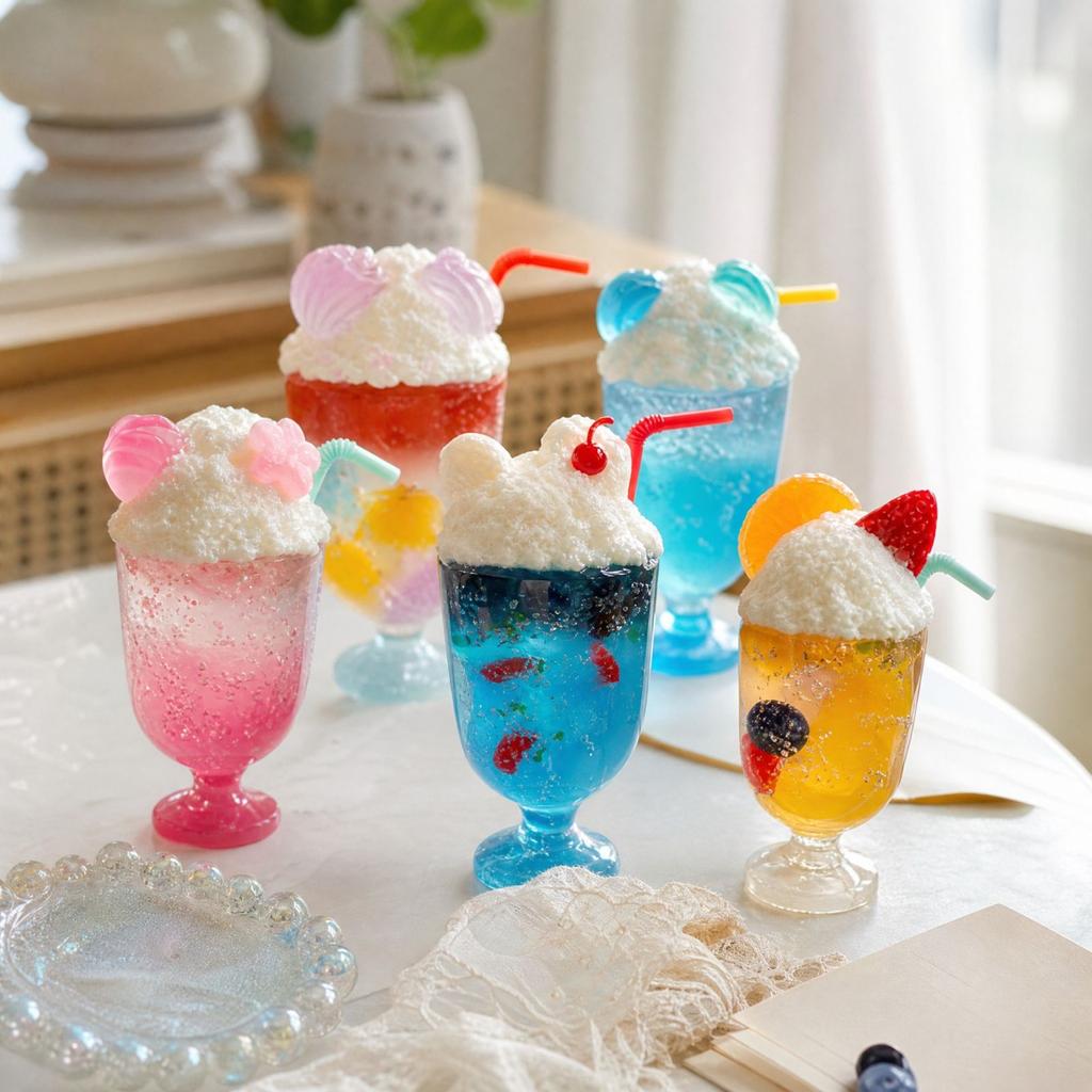 Cute Retro Cream Toy Summer Dessert Desk Decor - Shelf Ornament for Room
