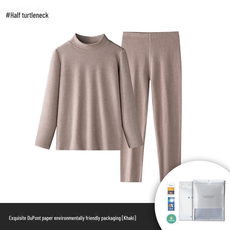 

Детский термобелье из немецкого бархата – утолщенный однотонный цвет для осени и зимы хаки